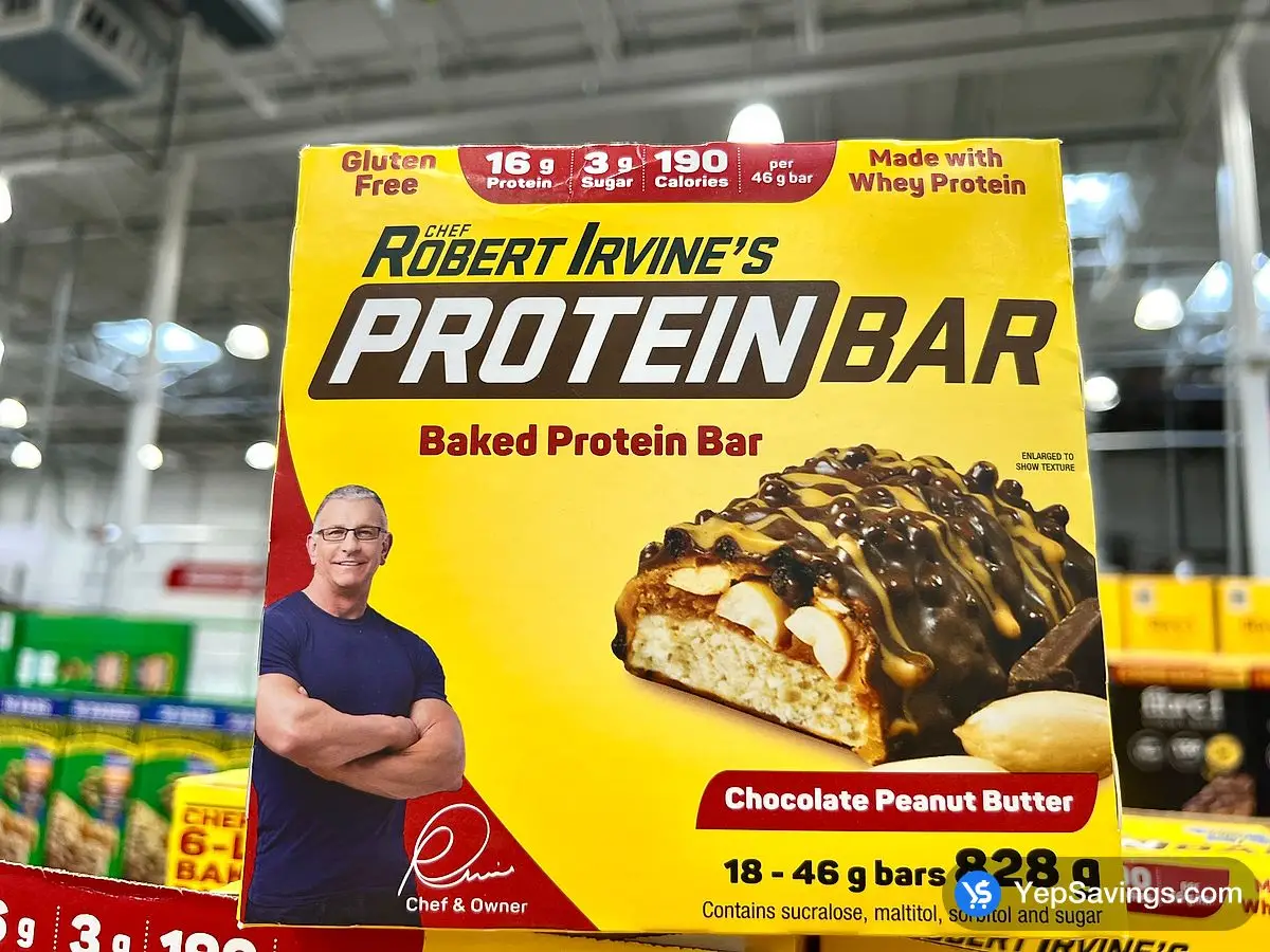 Costco CHEF ROBERT IRVINE'S PROTEIN BAR 18 x 46 g - Canada (ITM 1566195)