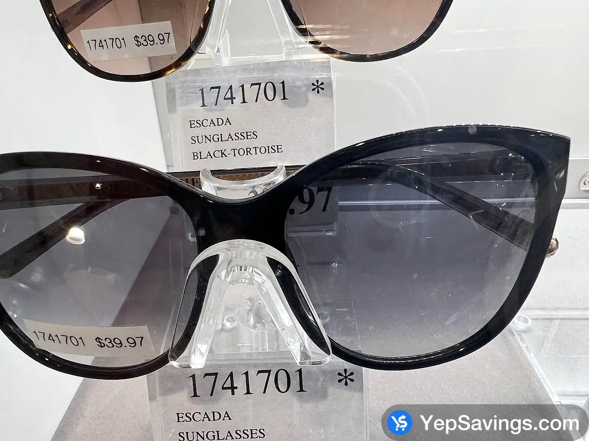 Costco ESCADA SUNGLASSES BLACK - TORTOISE - Canada (ITM 1741701)