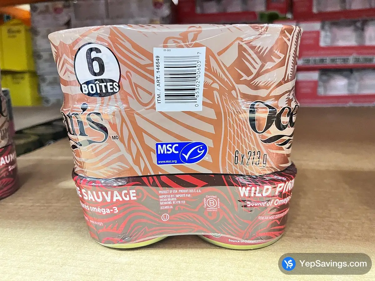 OCEAN'S WILD PINK SALMON 6 x 213 g ITM 146549 at Costco