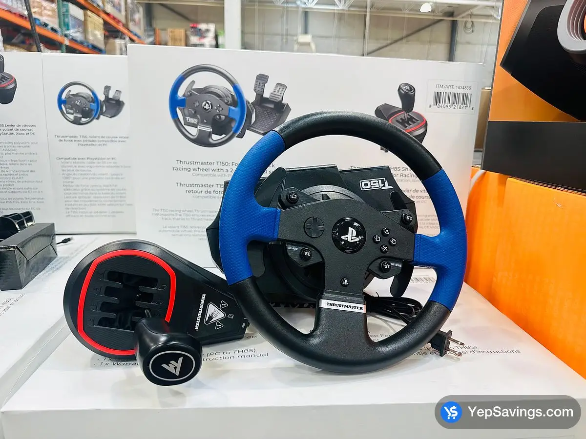 Costco THRUSTMASTER RACE WHEEL AND SHIFTER PS5 OR PC BUNDLE - Canada (ITM 1834886)