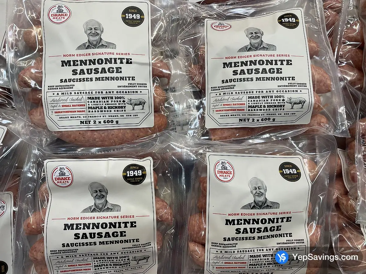 Costco DRAKE MENNONITE SAUSAGE 2 X 600 g - Canada (ITM 1385548)