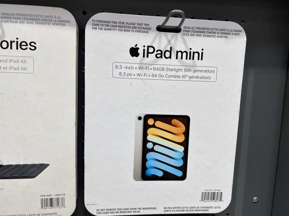 Costco APPLE IPAD MINI 64GB - STAR MK7P3VC/A - Canada (ITM 1601986)