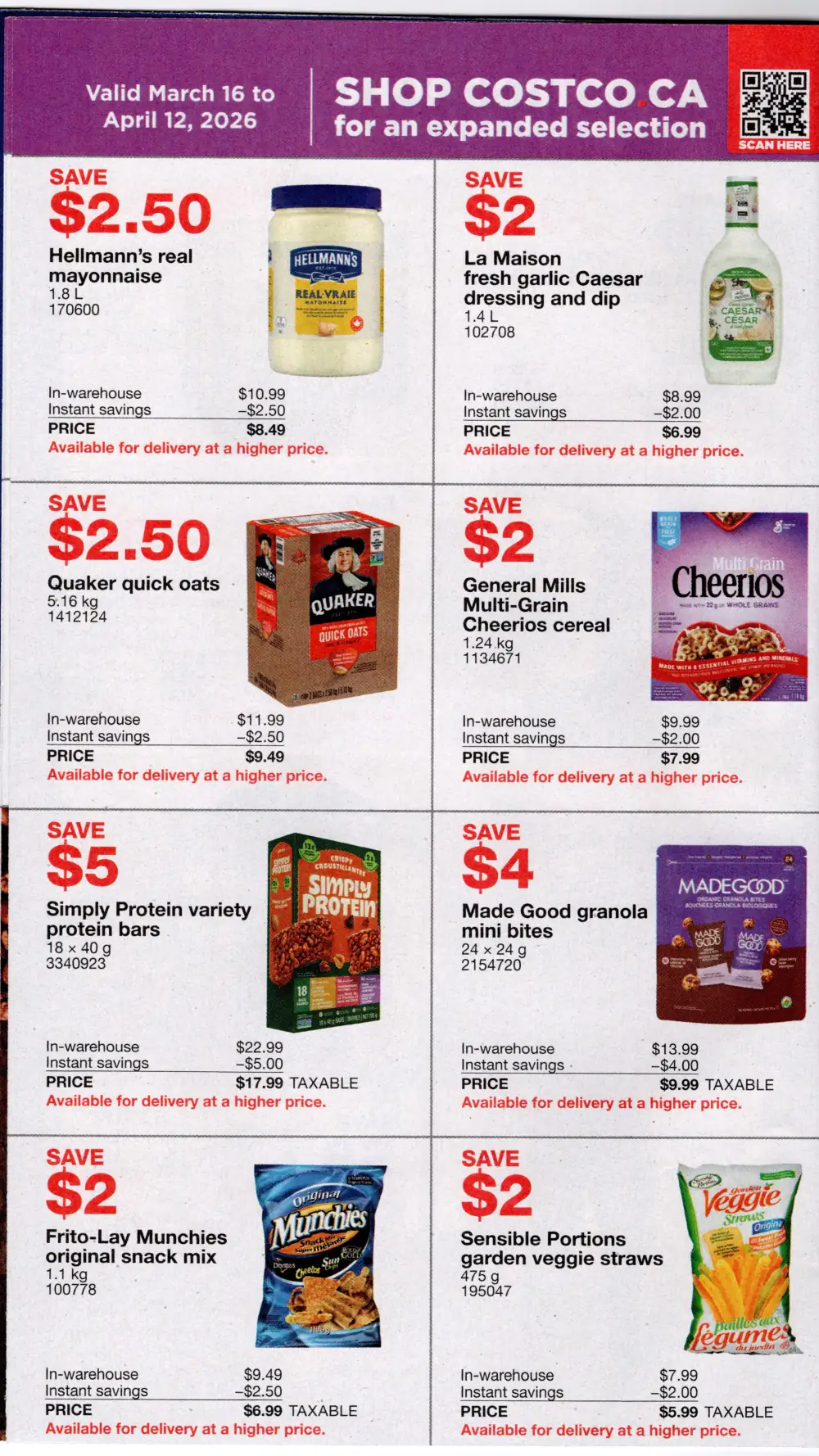 Costco flyer page 8