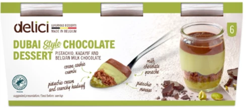 Delici Dubai Style Chocolate Mousse packaging